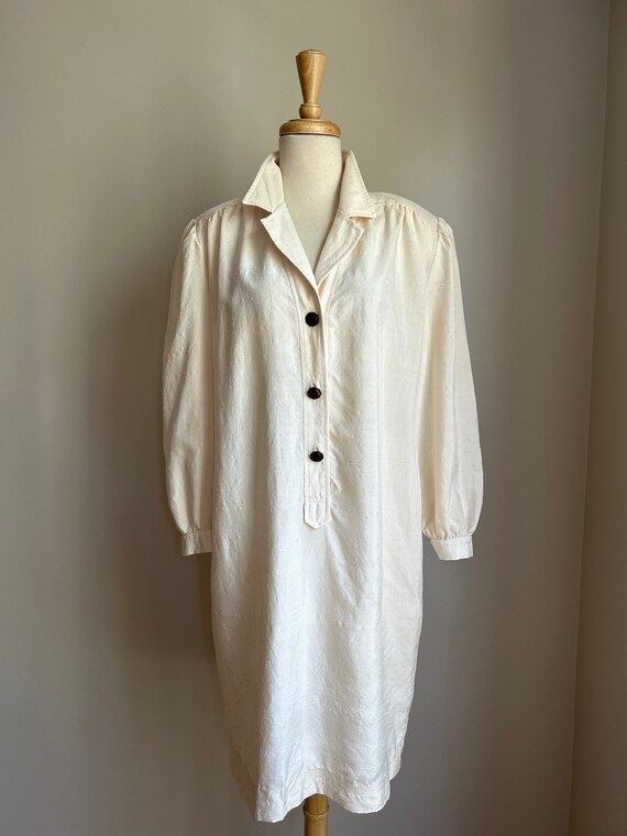 Vintage Lilli Ann 70s Shift Dress - shirtwaist - L - image 3