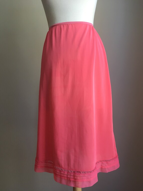 Vintage Pink Half Slip - short slip - Pinehurst L… - image 2