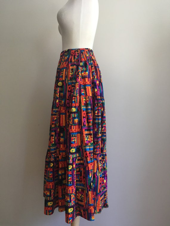 Vintage Boho Maxi Skirt - cotton skirts - summer … - image 5