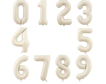 40" Matte Number Balloon: Birthday Party Decoration