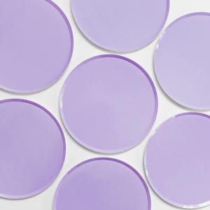 Lavender Round Party Plates (Set of 8) | 9 Inch Pastel Purple Party Plates | Spring Birthday, Baby Shower & Easter Tableware