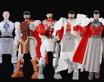 3D Printed Invincible Thragg Action Figures Anime Model Lucky Dummi 13 Superheroes Multi-Jointed Toy, Allen The Alien Toy