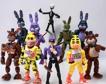 3D Printed FNAF Guard Springtrap Freddy Chica Bonnie Joint Movable Detachable, FNAF Springtrap Figure, FNAF Action Figure, Dummy13 T13 Game