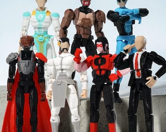 Nova série de figuras de ação articuladas impressas em 3D do Invincible Boy Reaniman Nolan Grayson Oliver Grayson T13, Figura do Invincible - M411