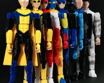 3D Printed Invincible Thragg Action Figures Anime Model Lucky Dummi 13 Superheroes Multi-Jointed Toy, Allen The Alien Toy