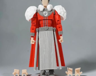 3D Printed Invincible Emperor Action Figures Anime Model Lucky Dummi 13 Superheroes Multi-Jointed Toy, Conquer Thragg Toy