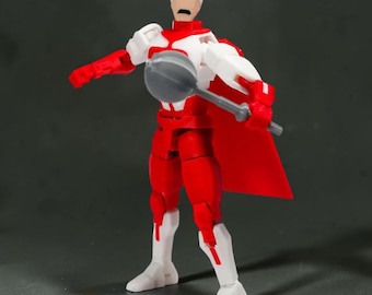 3D Printed Superheroes Invincible Omni Man Anime Multi-Jointed Shapeshift Toys Action Figures Mannequin Model, Omni Man Figure, Invincible