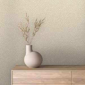Minimalist Textured Wallpaper | Neutral Beige Peel and Stick Wall Mural | Modern Organic Pattern Removable Wallpaper