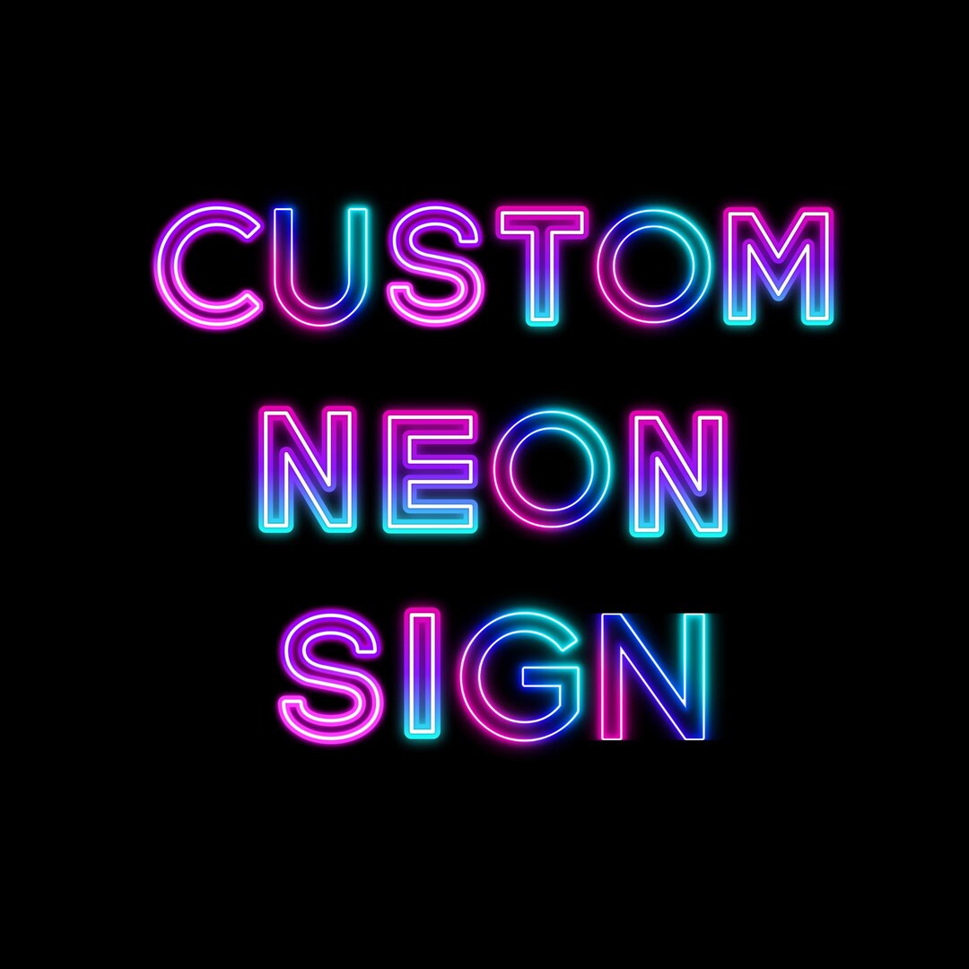 Remaining Sign Remaining Balance | Custom Neon Sign - Etsy