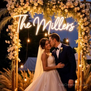 Custom Wedding Neon Sign, LED Wedding Sign with free dimmer, Battery Operated Neon Sign, Wedding Reception Decor,  Mr & Mrs Neon Sign
