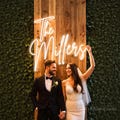 Custom Wedding Neon Sign, LED Wedding Sign with free dimmer, Battery Operated Neon Sign, Last Name Neon Sign, Bedroom Wall Decor