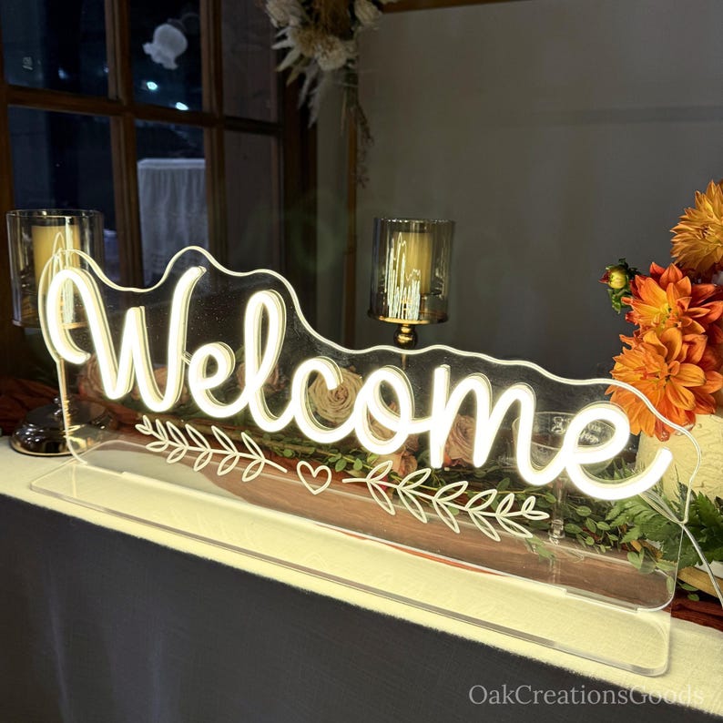 Transparent Acrylic Stand for Custom Neon Sign - Etsy