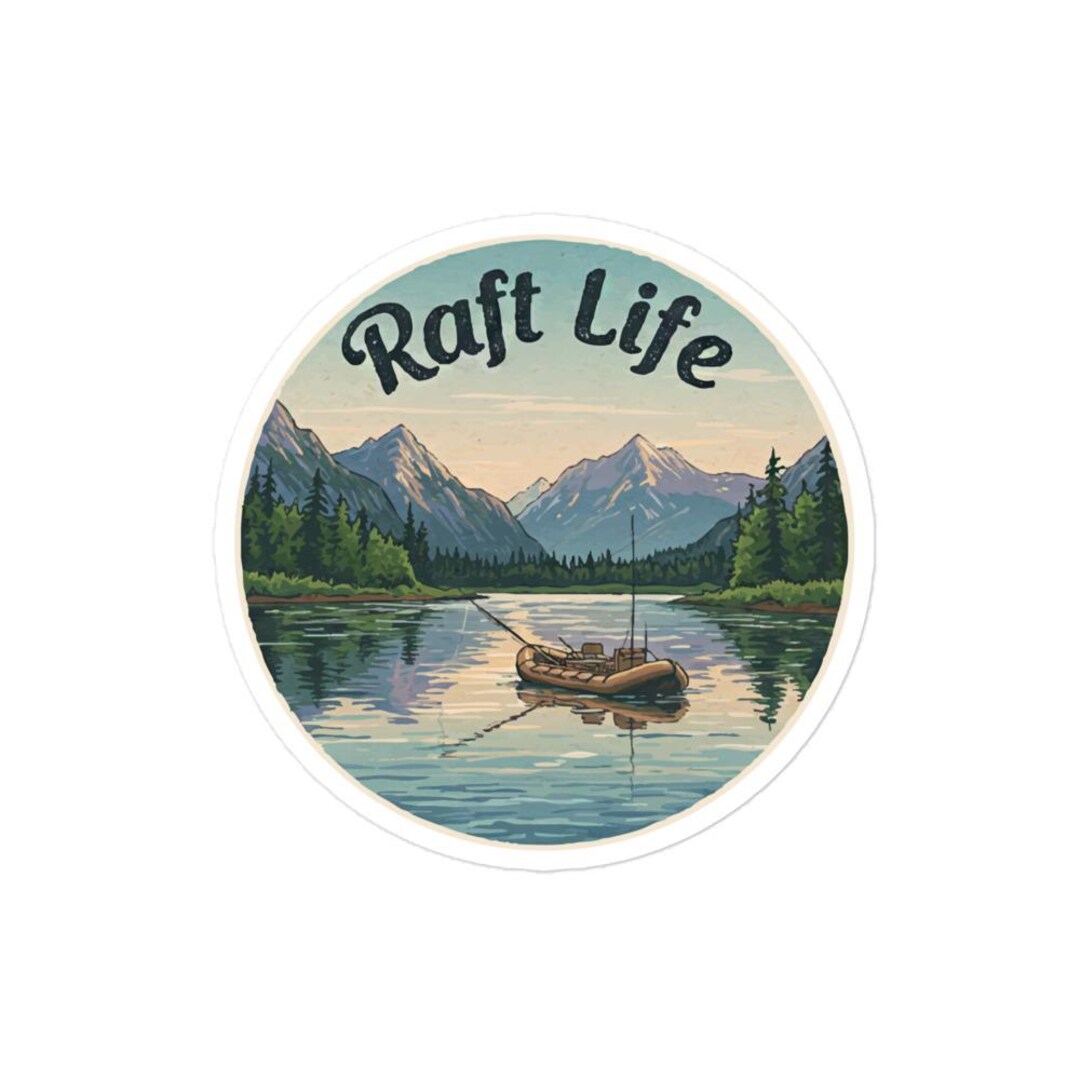 Free Fall Life Raft Sticker Bubble-free Sticker - Raft Life #1 - Etsy