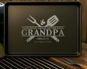 Personalized Grilling Pan just in time for Father’s Day