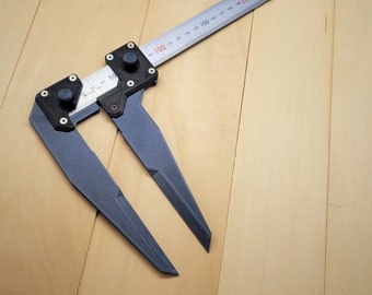 3D - printable calipers for 25mm x 1mm ruler