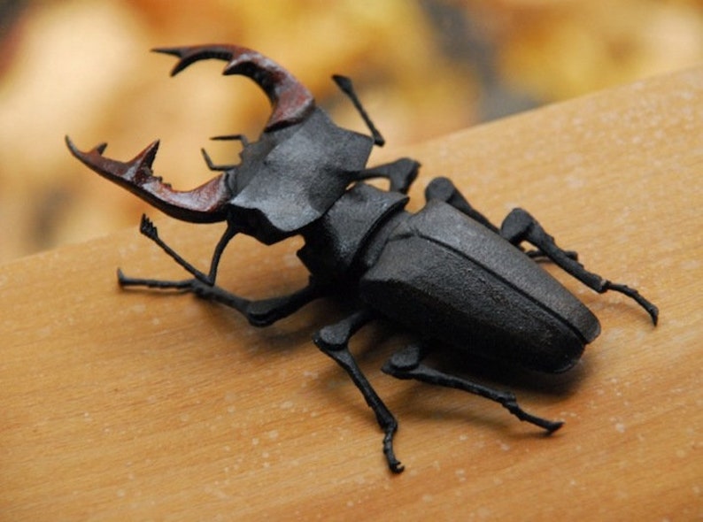 Articulated Stag Beetle Lucanus Cervus image 1