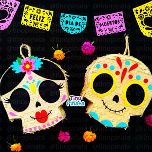 Skull for altar! Day of the Dead piñatas. Templates and molds.