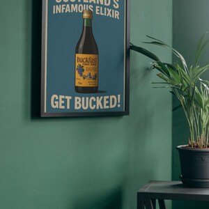 Buckfast Poster Printable, Digital Wall Art A4, Scottish Tonic Wine Print, Bar Decor, JPEG & PDF Download, Funny Gift Idea