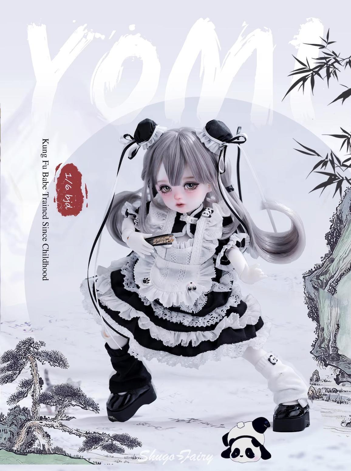 Bjd Doll 1/6 Yomi Fullset Anime Toy Chinese Girl Anime Doll Panda