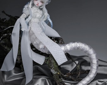 Virelai D Anime Bjd Doll 1/6 FullSet Pale Twin Half-monster Long Scaly Tail