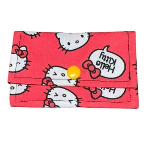 Cartera de tela cosida a mano de Hello Kitty