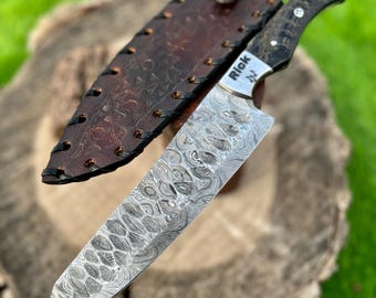 Personalized Custom Handmade Damascus Chef Knife 13 Inches