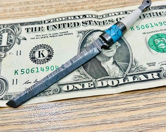 Handmade Damascus Steel Miniature King's Sword Replica: Medieval Fantasy Necklace Pendant