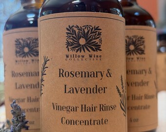 Vinegar Hair Rinse Concentrate | Rosemary & Lavender