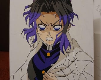 9x12 Acrylic Anime Painting on Canvas