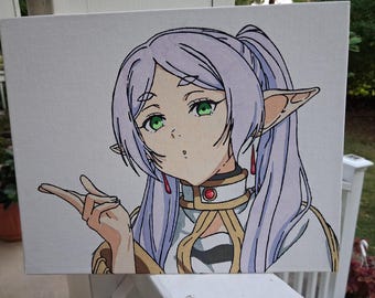 8x10 akrylowy obraz anime na płótnie
