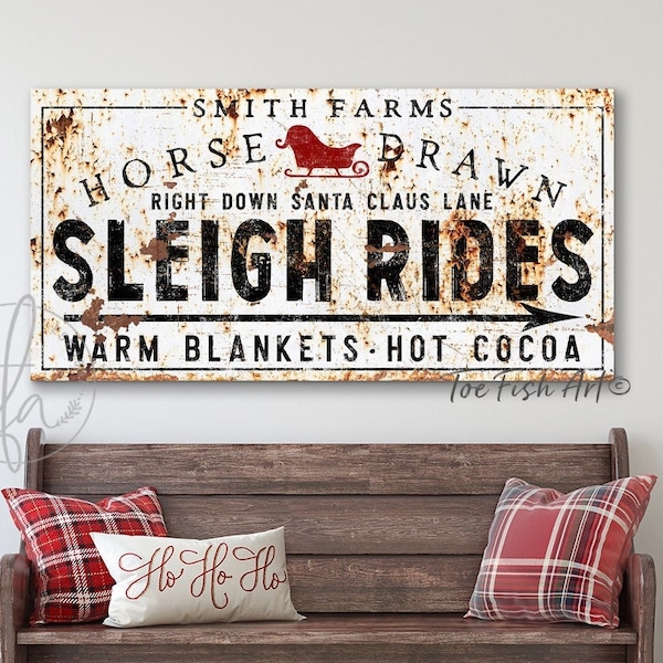 Sleigh Races Sign Large Sleigh Rides Sign - Etsy