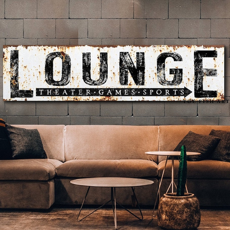 Snapshot of Industrial Sign Decor Inspiration For Apartments