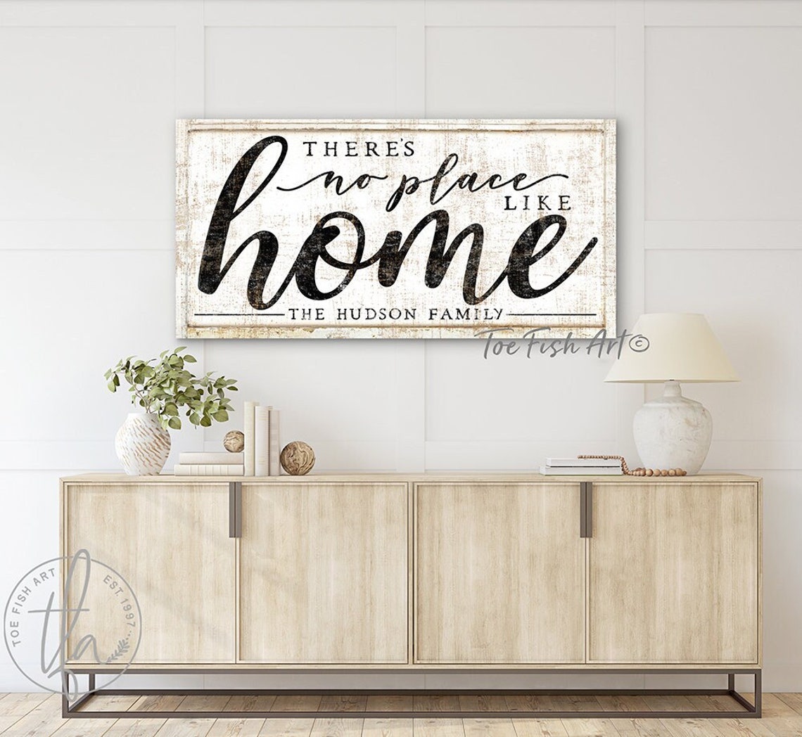 There's No Place Like Home Family Last Name Established - Etsy