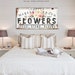 Custom Family Name Sign Vintage Farmhouse Wall Decor Rustic Chic Fresh Flower Market Sign Modern Kitchen Sign Primitive Country Home Decor 