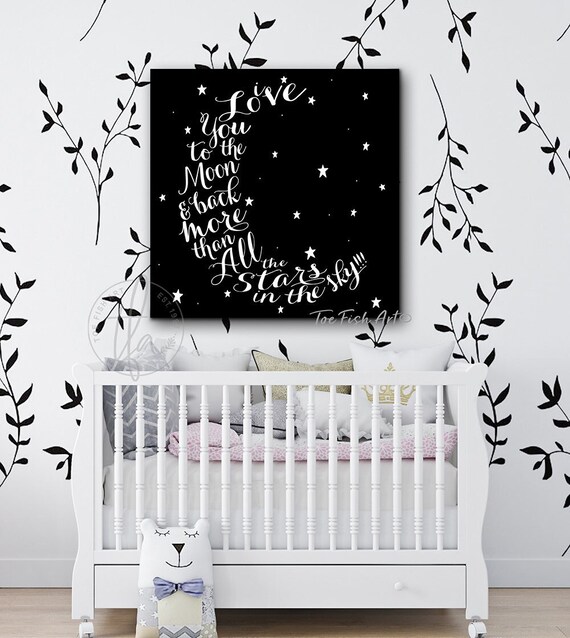 I love you to the moon and back crib set hot sale