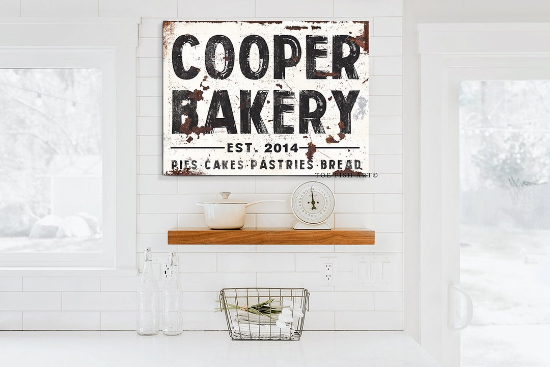 Modern Farmhouse Wall Decor Personalized Family Name Sign Custom Canvas ...