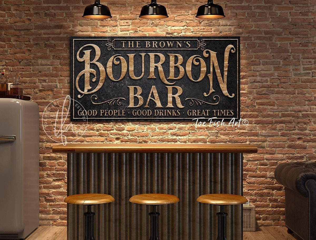 Gift Man Cave Custom Bar Sign Gift Personalized Whiskey Barrel Home decor 