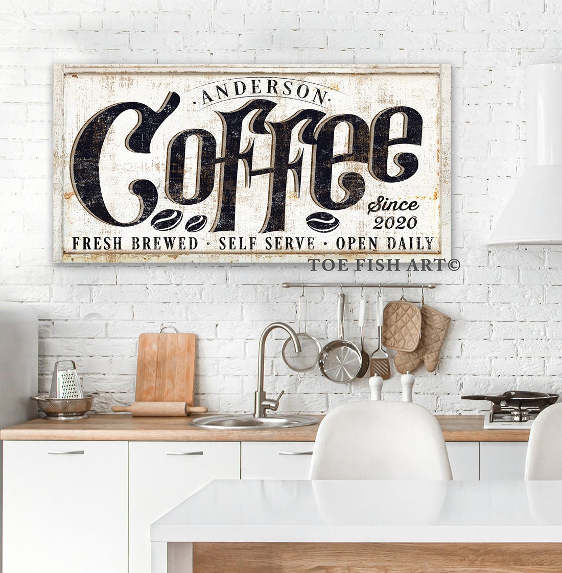 Avior Handmade Coffee & Tea Bar Sign Home Decor * Coffee and Tea Bar  Farmhouse Rustic Decor for Coffee Lovers
