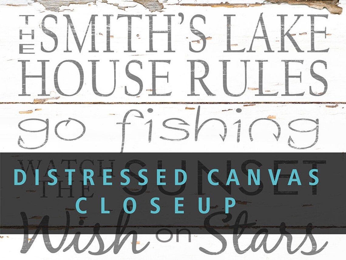 Custom Lake House Rules Sign Personalized Lake House Signs Etsy