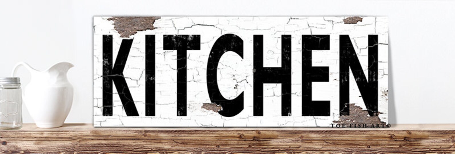 Kitchen Sign Kitchen Gift for Her Vertical Kitchen Sign Fixer Etsy