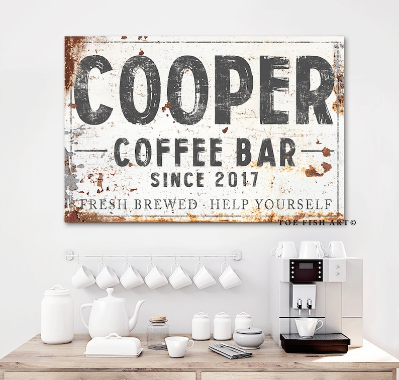 Customized COFFEE HOUSE Sign Personalized Name & Established Etsy