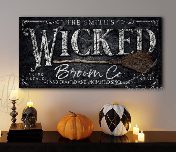 Wicked Witch Sign Halloween Decoration Bed & Breakfast - Etsy