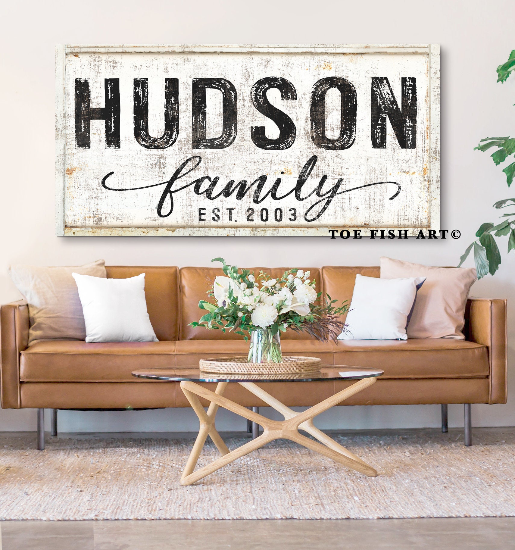 Family Last Name Established Sign Home Décor Wall Décor etna.com.pe