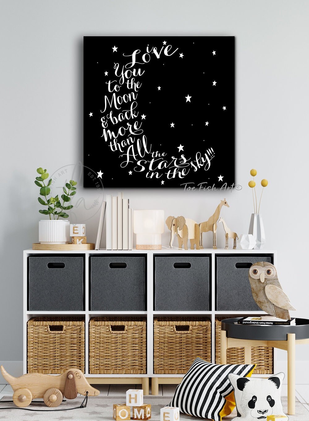 BATTOO 'I Love You To The Moon And Back' Wall Decal – Nursery & Kids Room Quote Sticker | Removable Vinyl - View #2