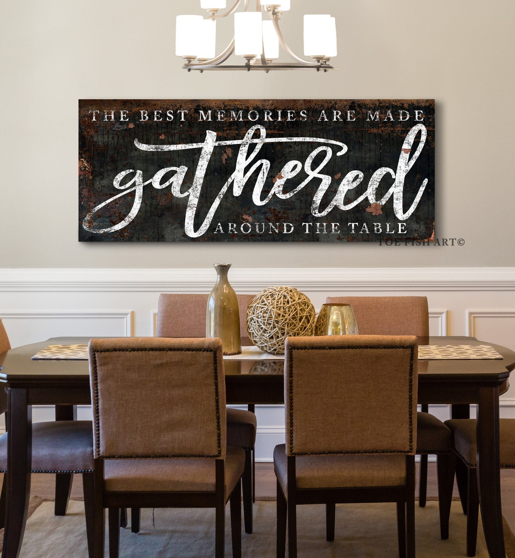 The Best Memories Are Made Gathered Around the Table Modern - Etsy ...