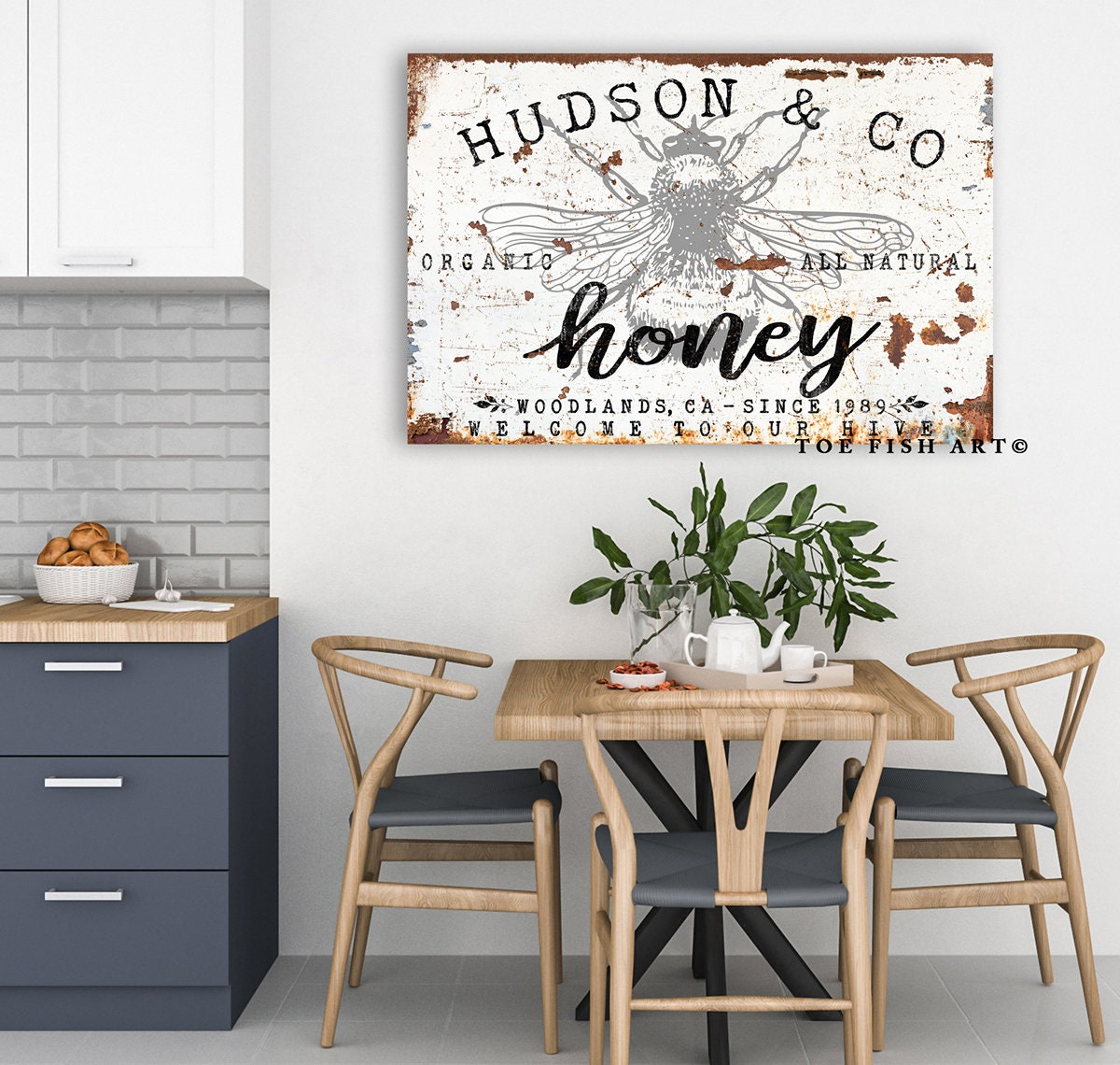 Modern Farmhouse Wall Decor Custom Family Name Sign Personalized Last ...