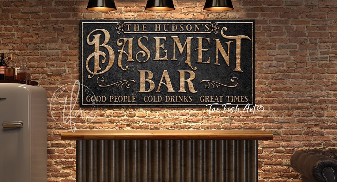 Basement Bar And Lounge Sign Man Cave Personalized Last Name India - Bar Wall Decor India Basement Bar And Lounge Sign Man Cave Personalized Last Name India - Bar Wall Decor India