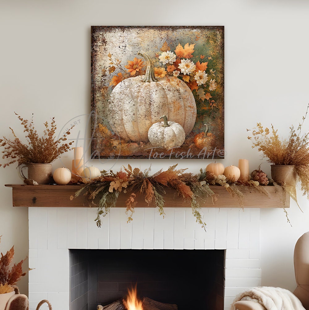 Veclotch Rustic Truck Garden Stake Welcome Sign Fall Decor, Vintage Red Truck Decor with Pumpkin Sign Christmas Tree Loads Yard Garden Décor Outdoor