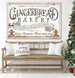 Gingerbread Sign Rustic Farmhouse Kitchen Decor Custom Family Name Sign Christmas Bakery Holiday Personalized Wall Art Modern Farmhouse Sign 