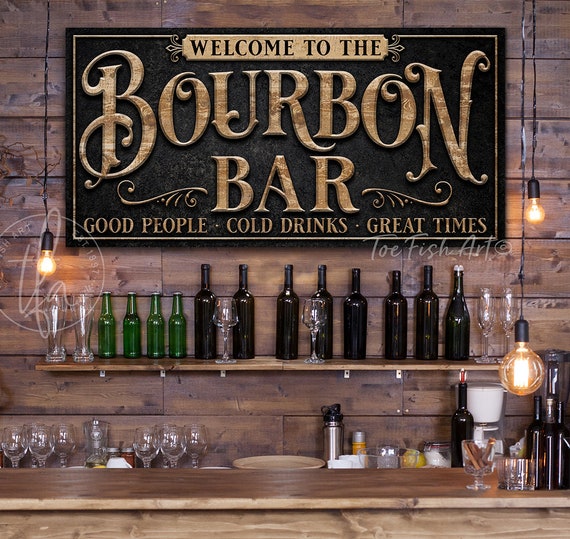 Bourbon Whiskey And Moonshine Sign Man Cave Prohibition - Temu